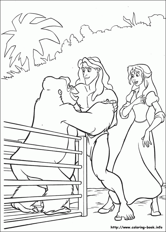 Tarzan kolorowanki